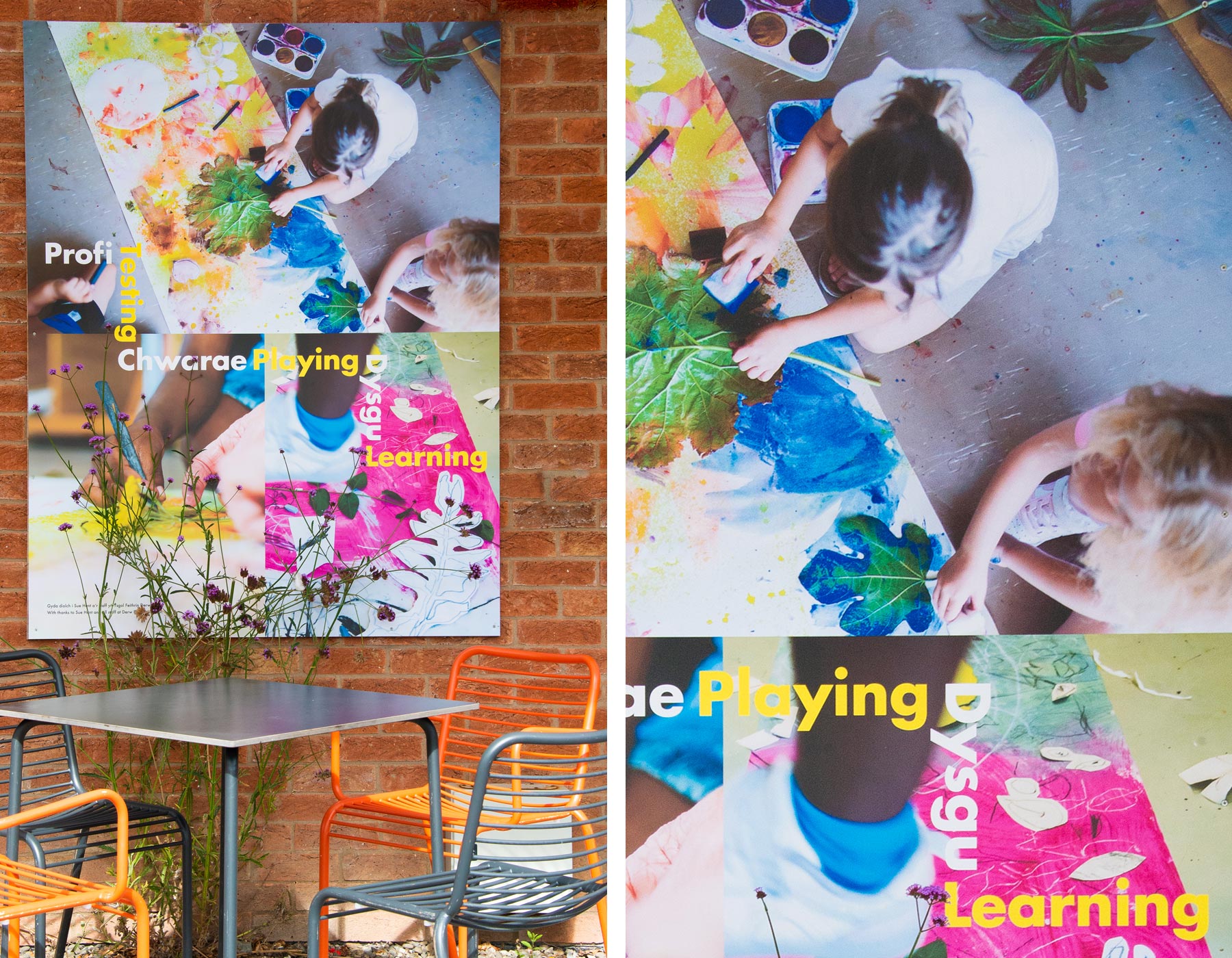 Oriel Davies Gallery interpretation design by Joby Barnard for Colour Format