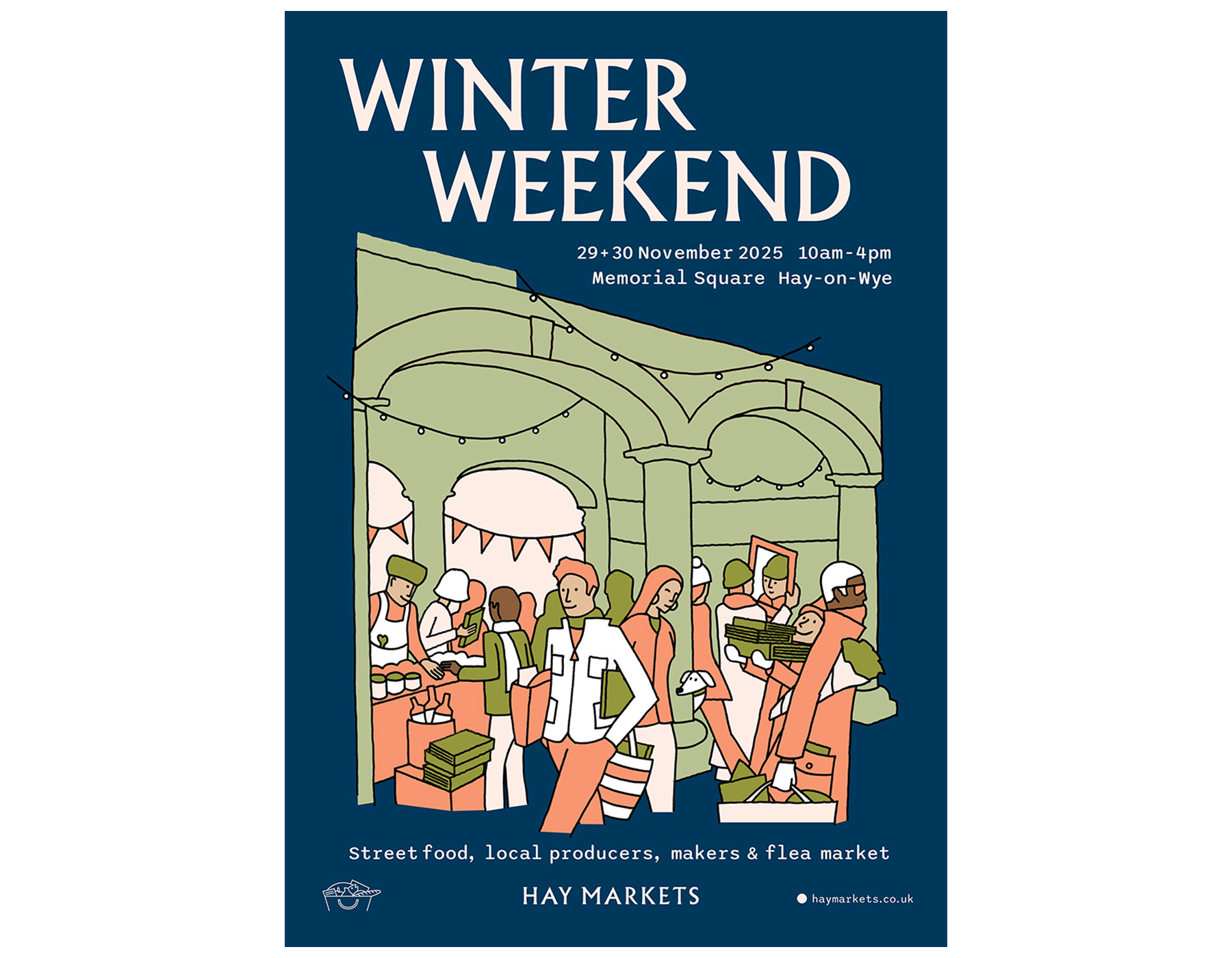 Hay Markets Winter Weekend artwork by Joby Barnard for Colour Format